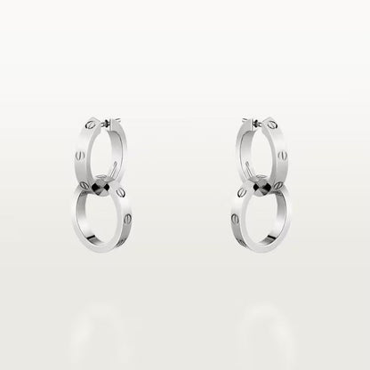 Embrace Dual Hoop Earrings-Earrings-Blizzm