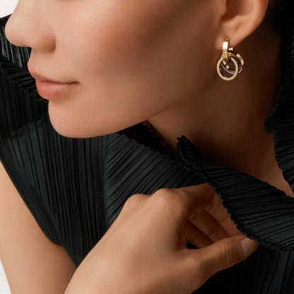 Embrace Dual Hoop Earrings-Earrings-Blizzm