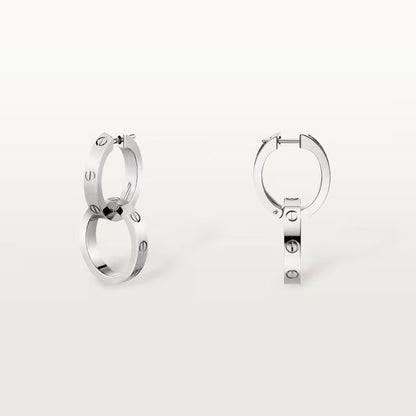 Embrace Dual Hoop Earrings-Earrings-Blizzm