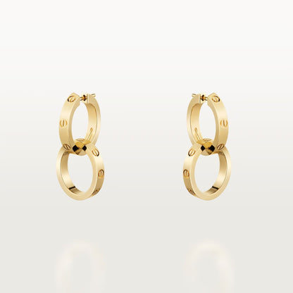 Embrace Dual Hoop Earrings-Earrings-Blizzm