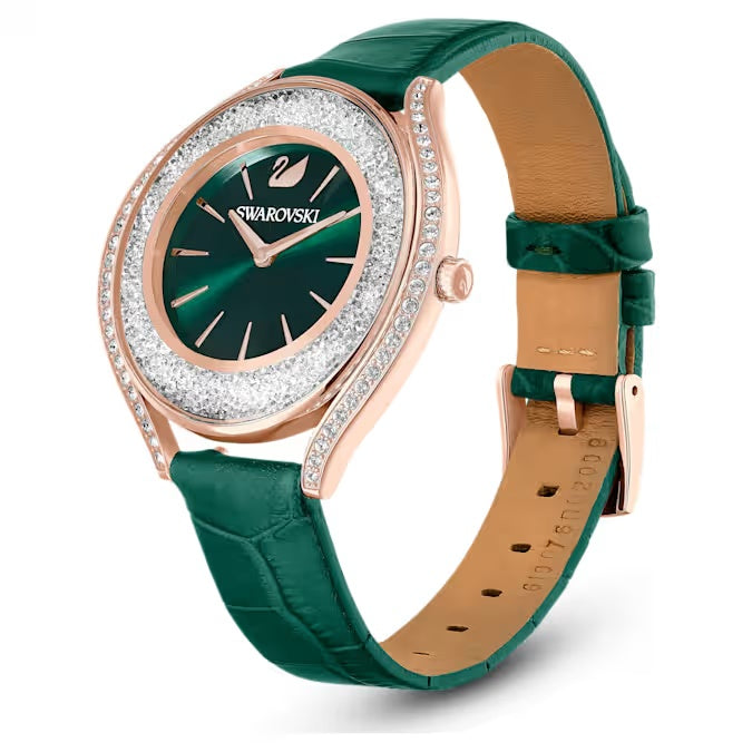 Emerald Radiance Crystalline Watch