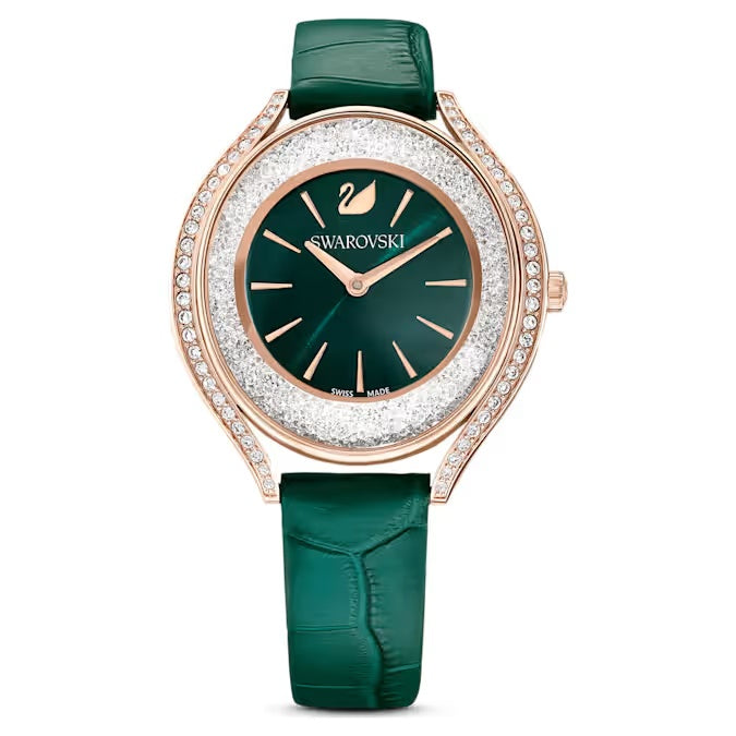 Emerald Radiance Crystalline Watch