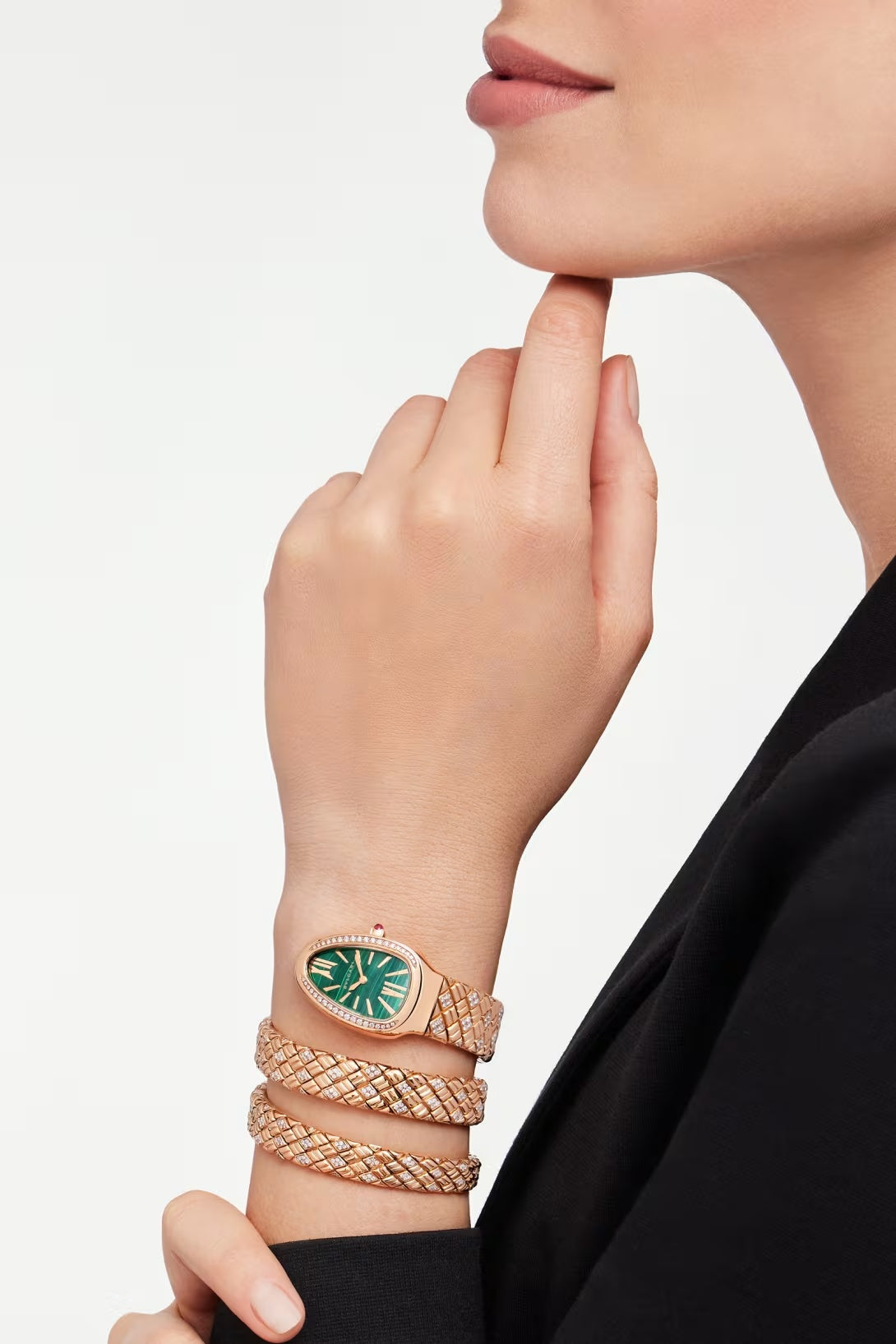 Eterna Spiga Malachite Double-Spiral Watch - Limited Edition
