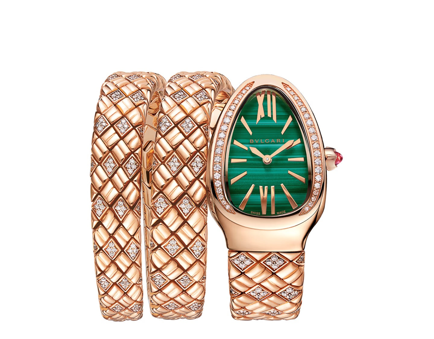 Eterna Spiga Malachite Double-Spiral Watch - Limited Edition