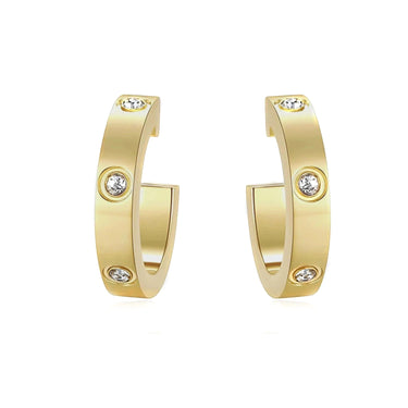 Eternity Screw-Motif Hoops-Earrings-Blizzm