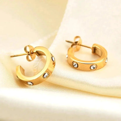 Eternity Screw-Motif Hoops-Earrings-Blizzm