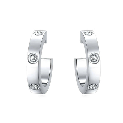 Eternity Screw-Motif Hoops-Earrings-Blizzm