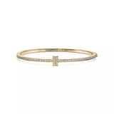 Linea Pave Hinged Bangle