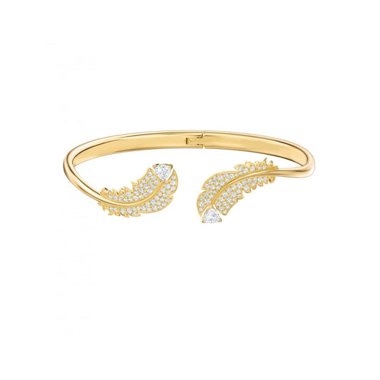 Golden Feather Radiance Bracelet-Bracelets-Blizzm