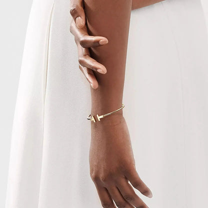 Inlay Crossbar Wire Bracelet-Bracelets-Blizzm