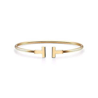 Inlay Crossbar Wire Bracelet-Bracelets-Blizzm