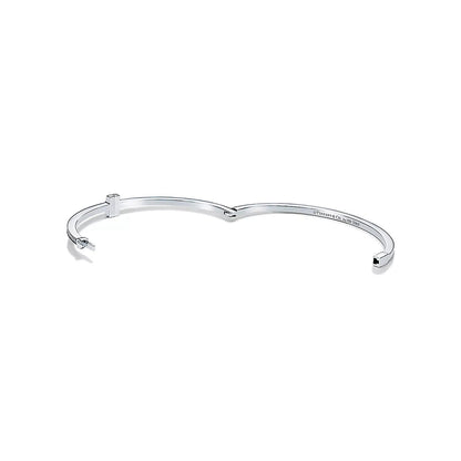 Linea Pave Hinged Bangle-Bracelets-Blizzm