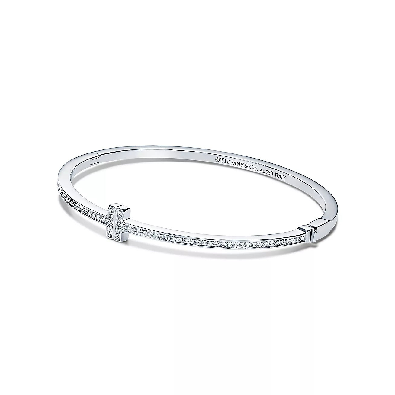 Linea Pave Hinged Bangle-Bracelets-Blizzm