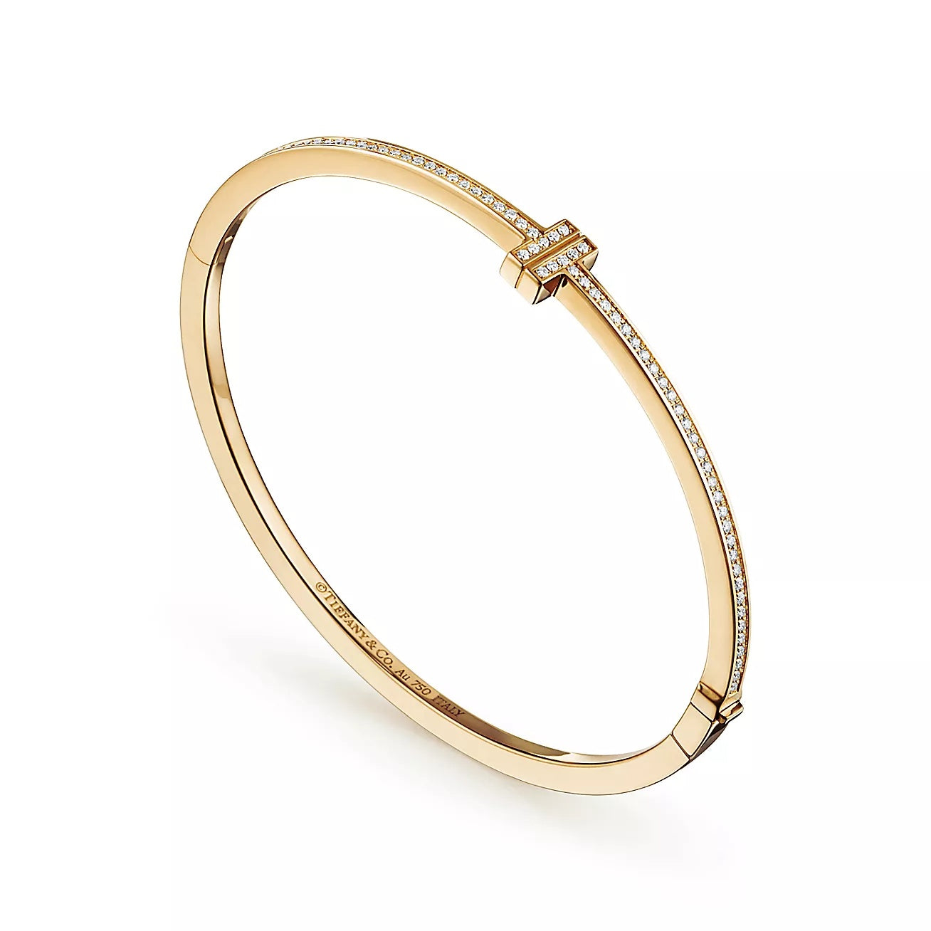 Linea Pave Hinged Bangle-Bracelets-Blizzm