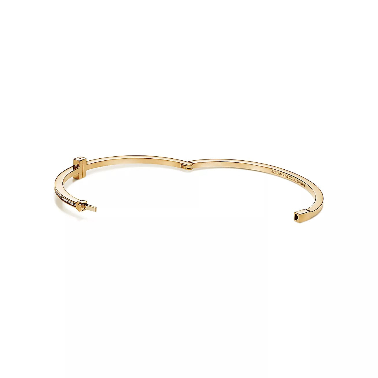 Linea Pave Hinged Bangle-Bracelets-Blizzm
