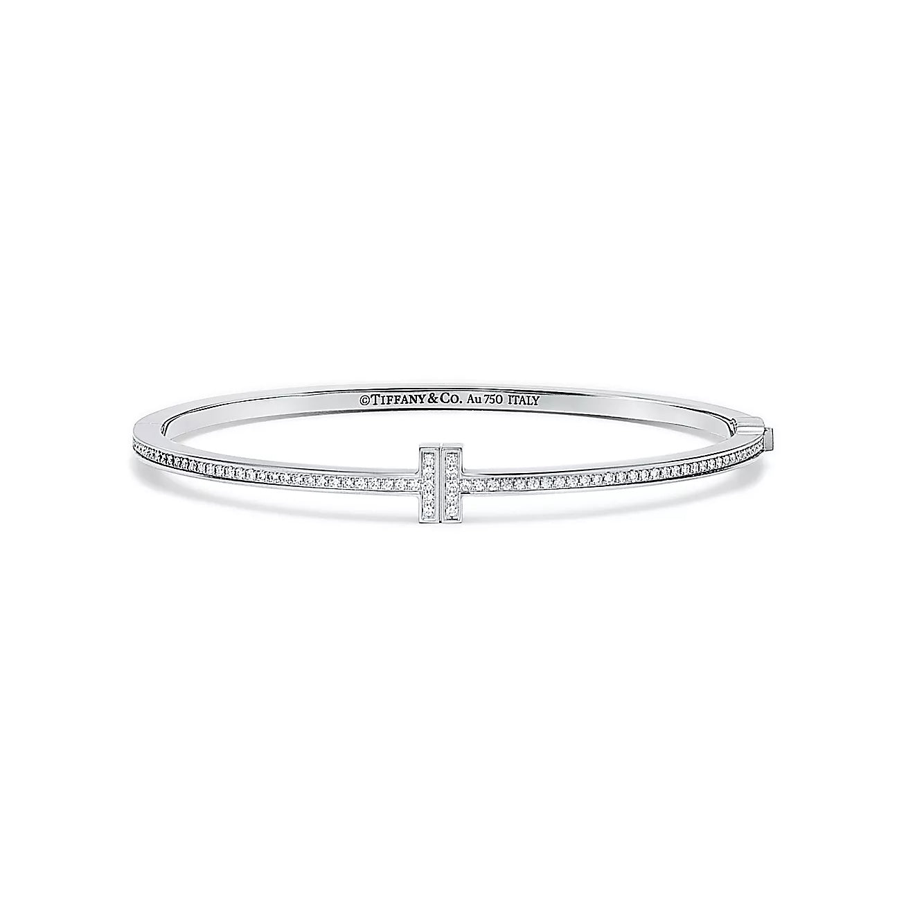 Linea Pave Hinged Bangle-Bracelets-Blizzm