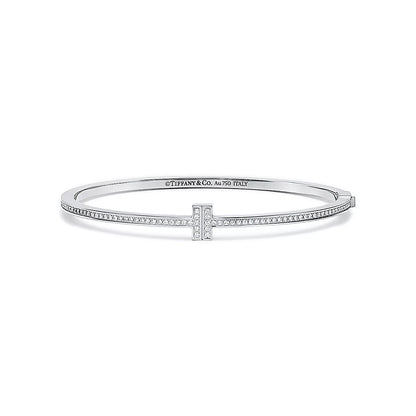 Linea Pave Hinged Bangle-Bracelets-Blizzm