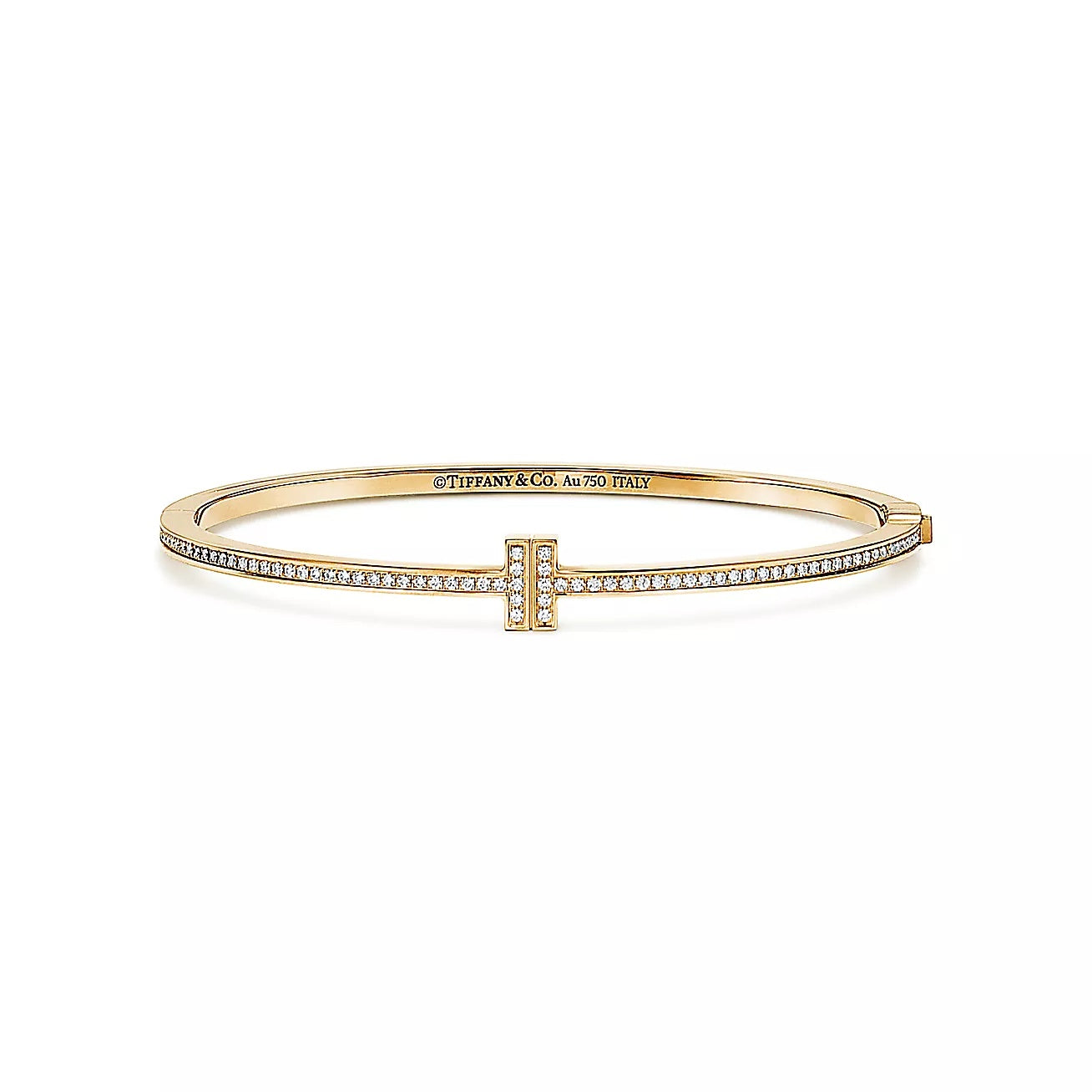 Linea Pave Hinged Bangle-Bracelets-Blizzm
