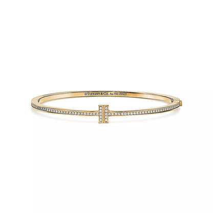 Linea Pave Hinged Bangle-Bracelets-Blizzm