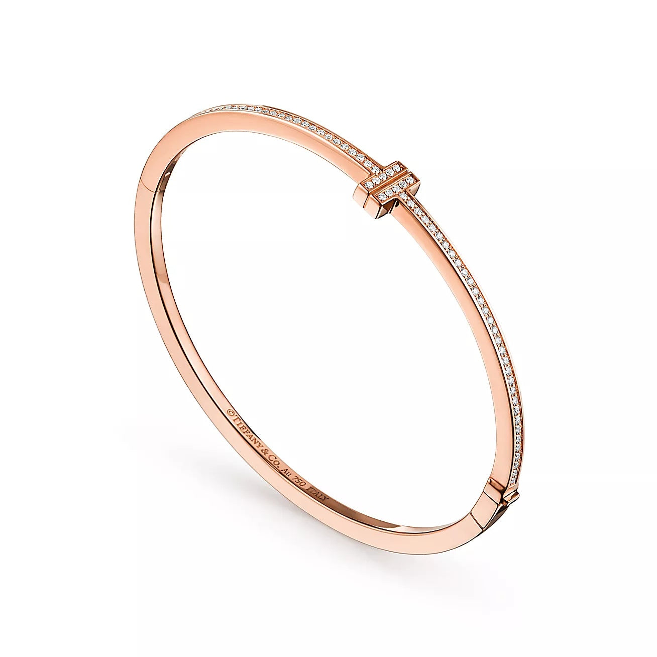 Linea Pave Hinged Bangle-Bracelets-Blizzm