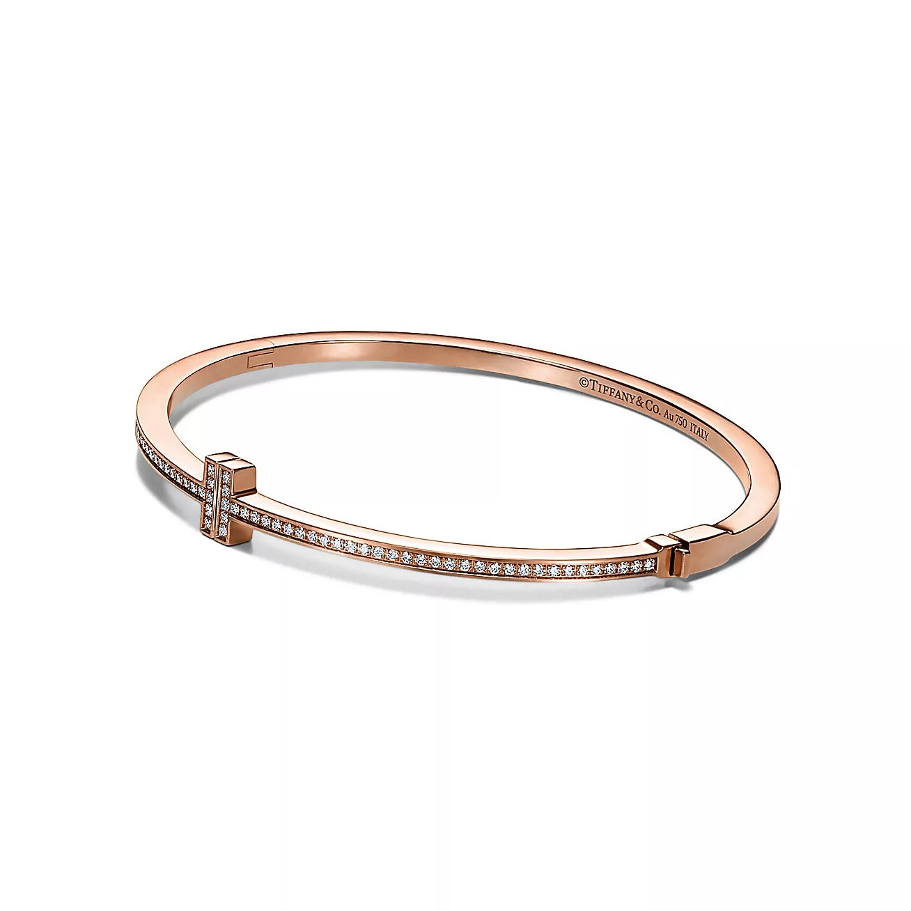 Linea Pave Hinged Bangle-Bracelets-Blizzm