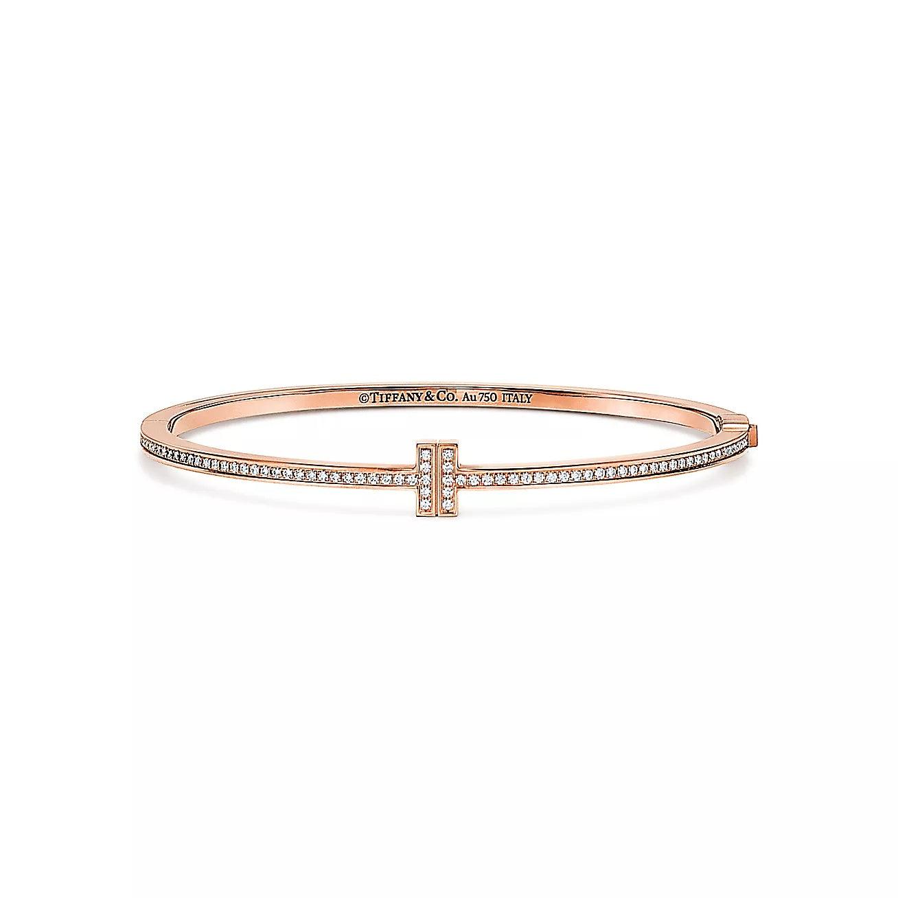 Linea Pave Hinged Bangle-Bracelets-Blizzm