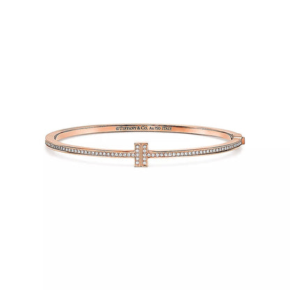 Linea Pave Hinged Bangle-Bracelets-Blizzm