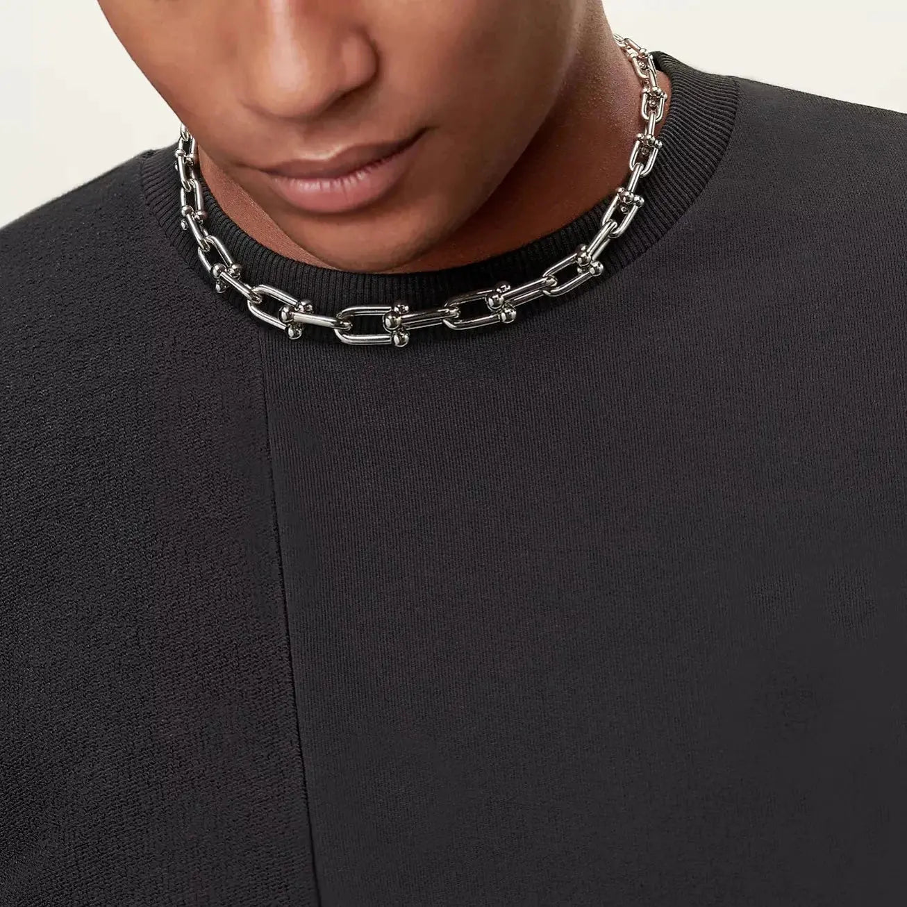 Link Graduated Necklace-Necklaces-Blizzm