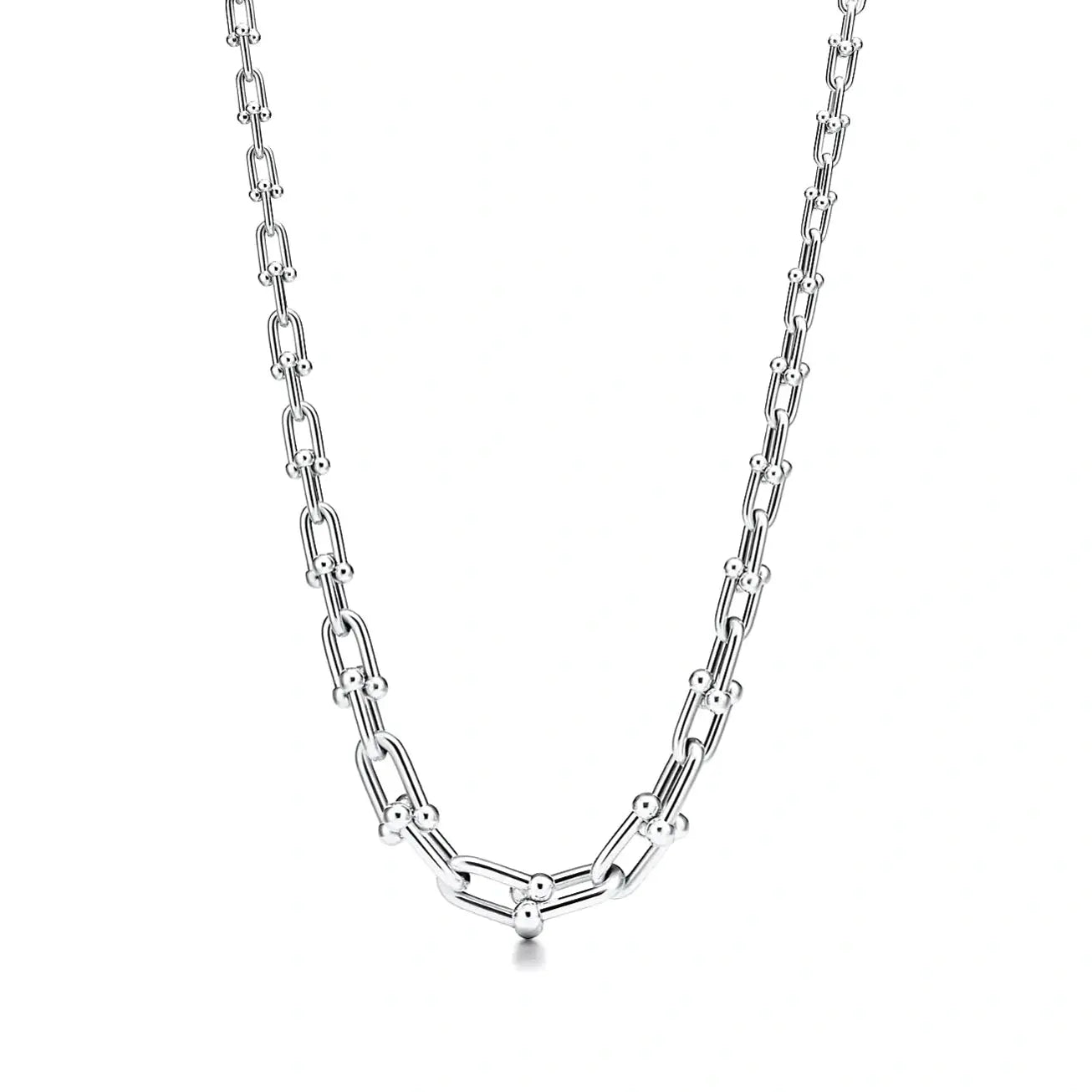 Link Graduated Necklace-Necklaces-Blizzm
