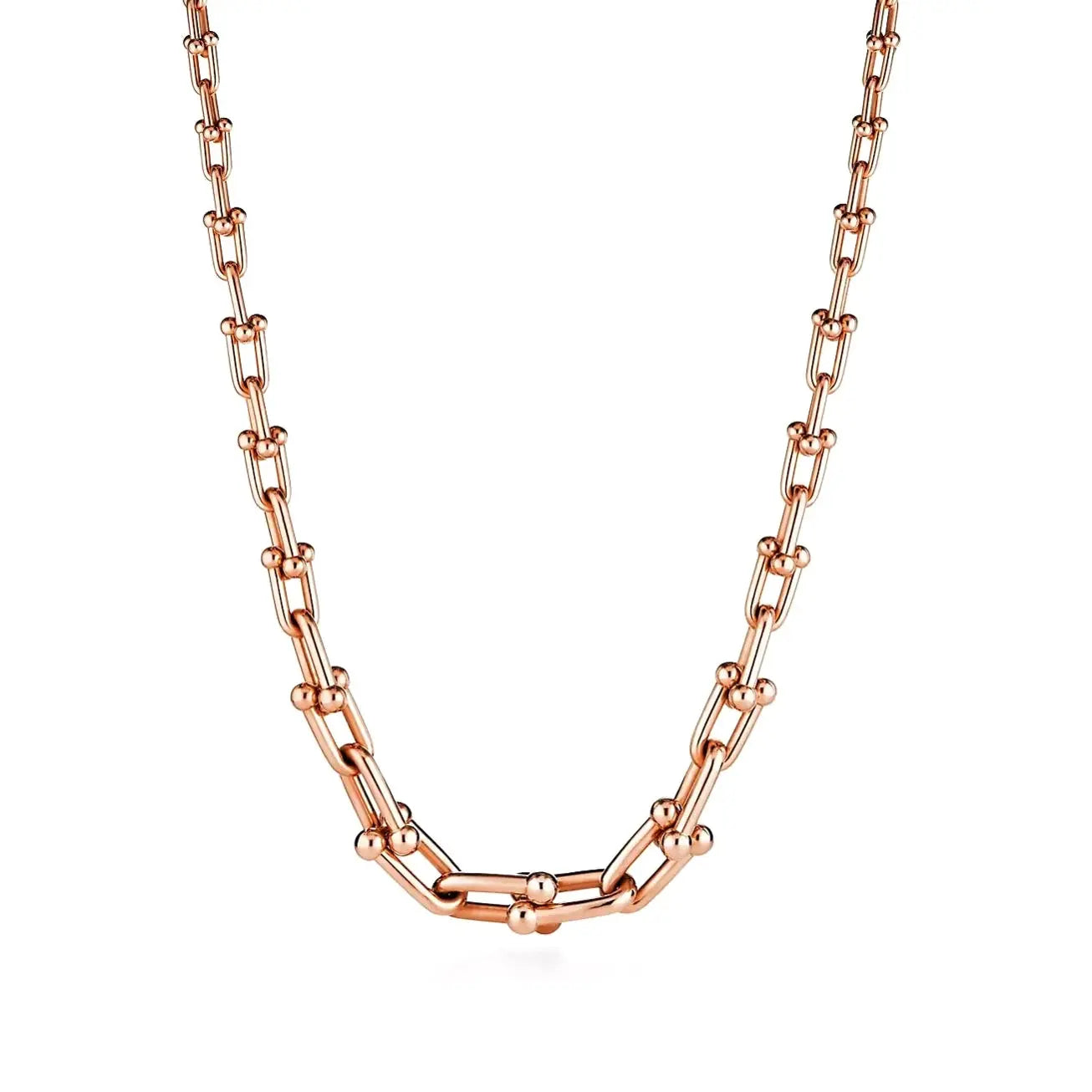 Link Graduated Necklace-Necklaces-Blizzm