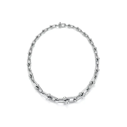 Link Graduated Necklace-Necklaces-Blizzm
