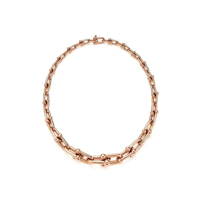 Link Graduated Necklace-Necklaces-Blizzm