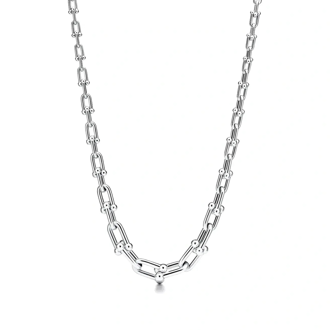Link Graduated Necklace-Necklaces-Blizzm