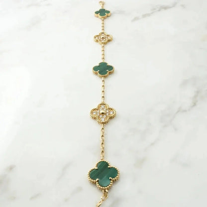 Luxury Clover Crystal Bracelet-Bracelets-Blizzm