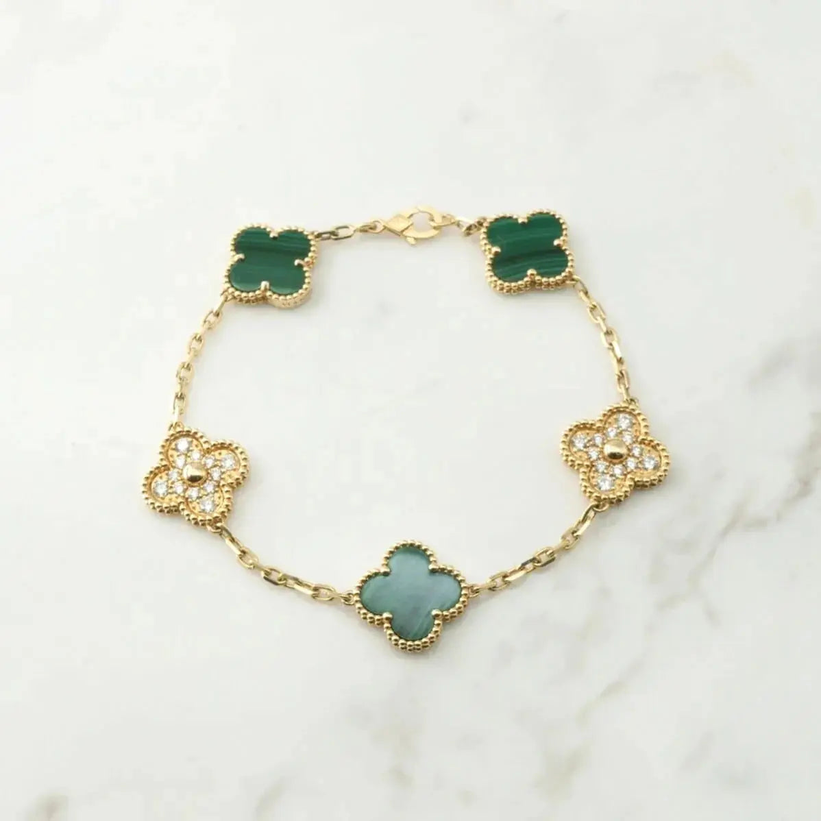 Luxury Clover Crystal Bracelet-Bracelets-Blizzm