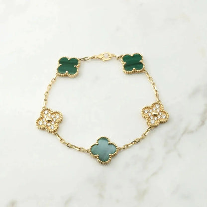 Luxury Clover Crystal Bracelet-Bracelets-Blizzm