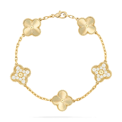 Luxury Clover Crystal Bracelet-Bracelets-Blizzm