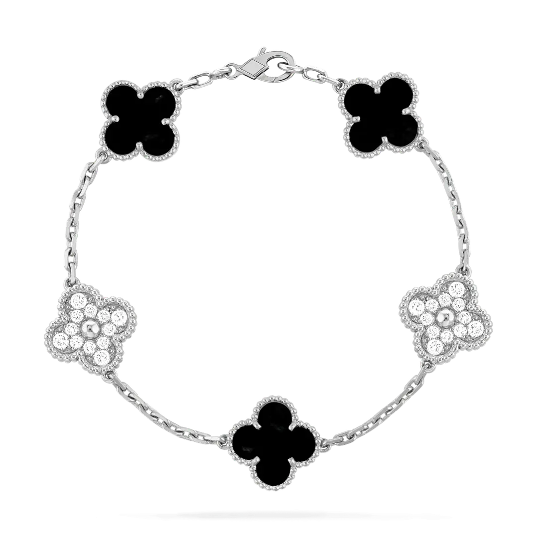 Luxury Clover Crystal Bracelet-Bracelets-Blizzm