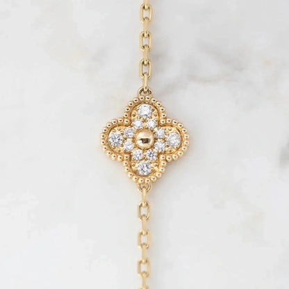 Luxury Clover Crystal Bracelet-Bracelets-Blizzm
