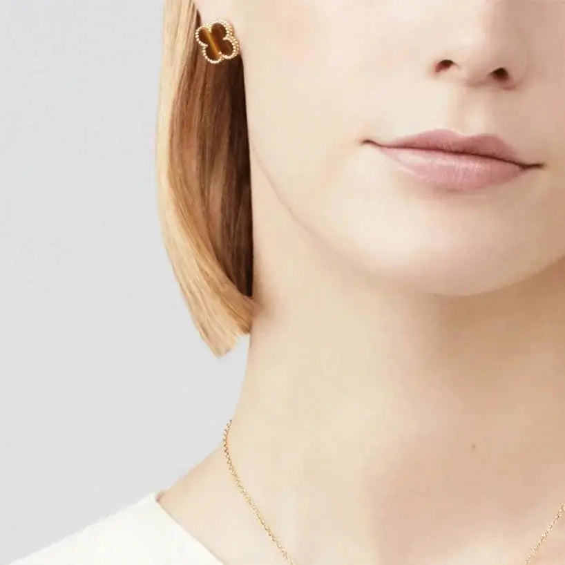 Luxury Clover Earrings-Earrings-Blizzm
