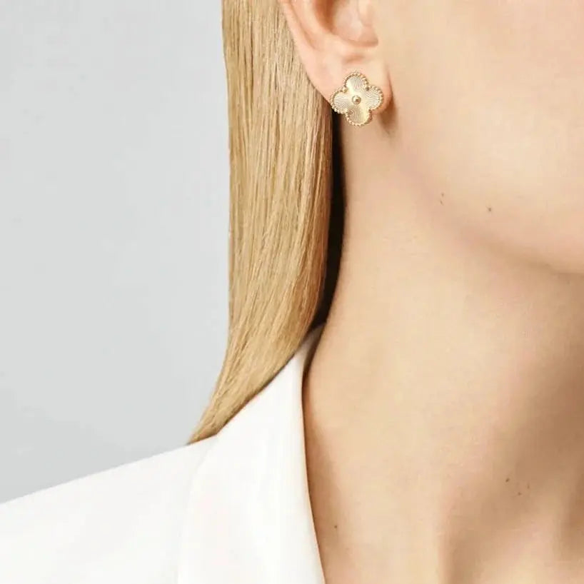 Luxury Clover Earrings-Earrings-Blizzm