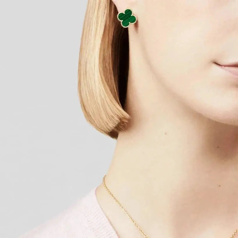 Luxury Clover Earrings-Earrings-Blizzm