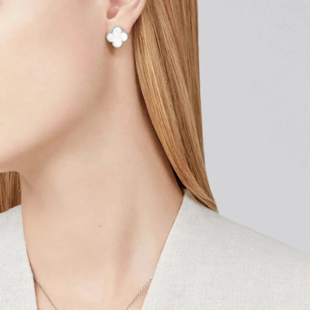 Luxury Clover Earrings-Earrings-Blizzm