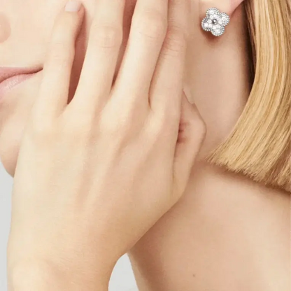 Luxury Clover Earrings-Earrings-Blizzm