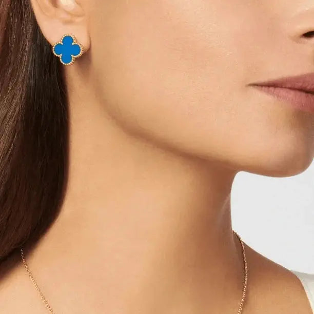 Luxury Clover Earrings-Earrings-Blizzm