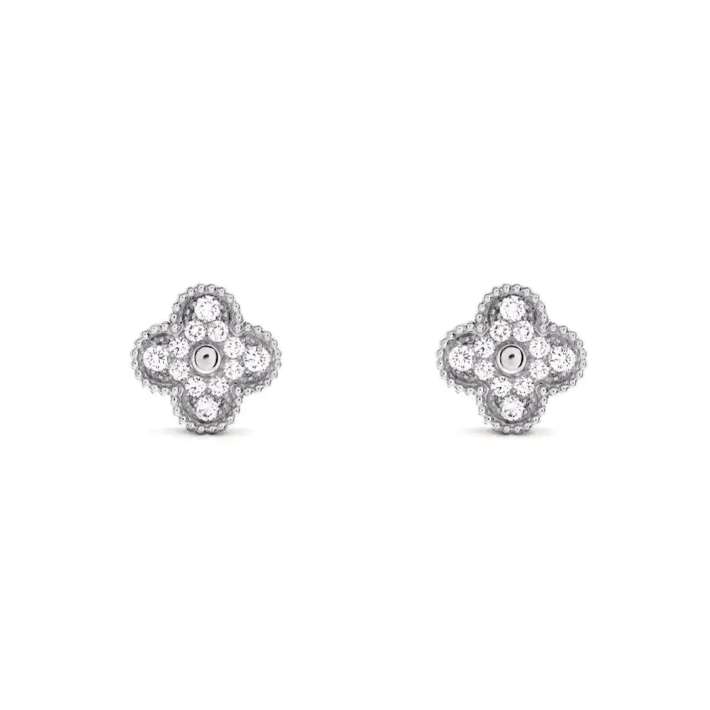 Luxury Clover Earrings-Earrings-Blizzm