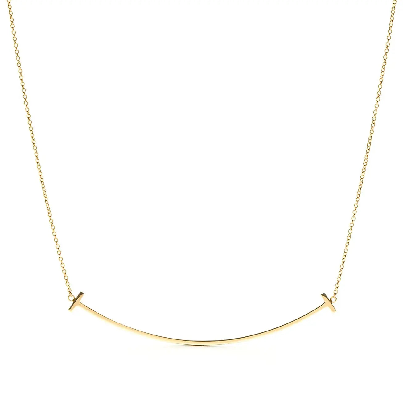 Minimalist Radiant Curved Pendant - Large-Necklaces-Blizzm