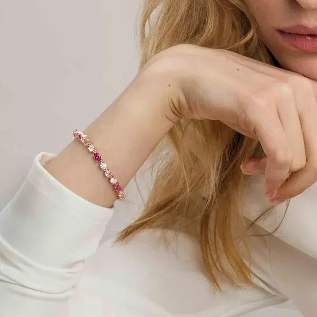 Mosaica Radiant Tennis Bracelet-Bracelets-Blizzm