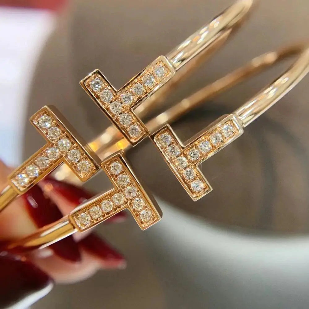 Mother of Pearl Wire Bangle-Bracelets-Blizzm