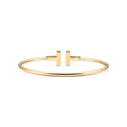 Mother of Pearl Wire Bangle-Bracelets-Blizzm